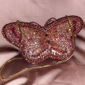 Crystal Butterfly Purse